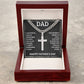 Artisan Cross Necklace - For Dad I Am Proud