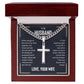 Artisan Cross Necklace - For Husband Love Your Wife