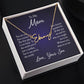 Signature Name Necklace w/ Message Card - For Mom From Son