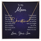 Signature Name Necklace w/ Message Card - For Mom From Son