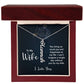 Vertical Name Necklace - For Wife From Husband