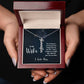 Vertical Name Necklace - For Wife From Husband